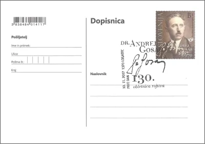 130. OBLETNICA ROJSTVA DR. ANDREJA GOSAR